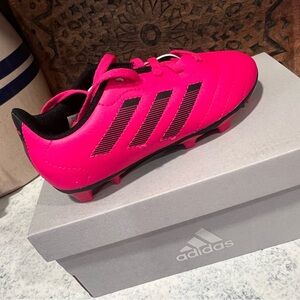 Kids size 12 adidas soccer cleats pink